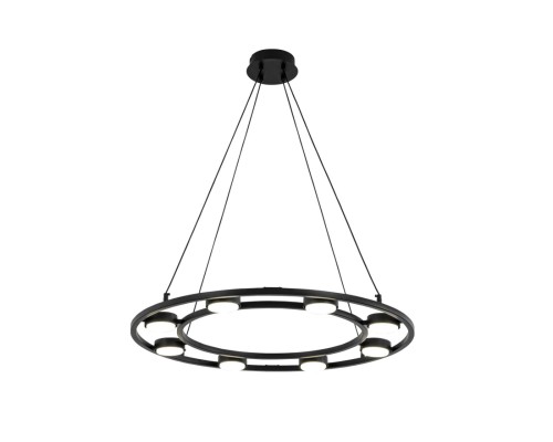 8340/8 MODERNI черный, металл Люстра подвесная LED GX53 8*7W 220V TORINA