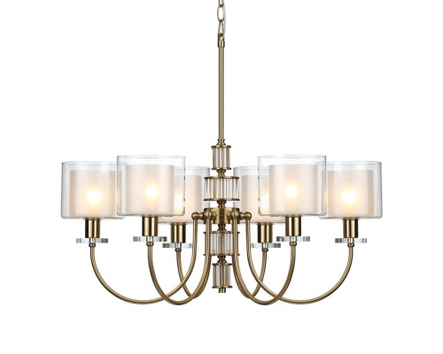 5088/6 CLASSIC ODL25 655 античная бронза/стекло Люстра E14 6*40W SAGA