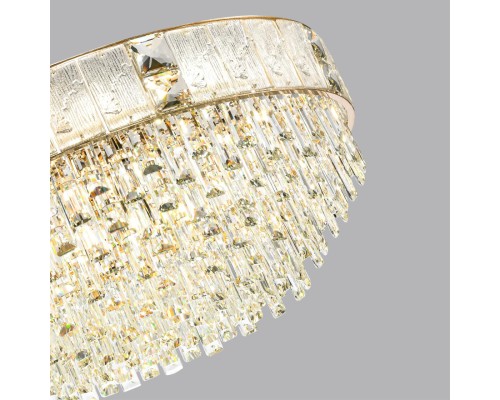 5070/21 HALL (В 2-Х КОРОБКАХ) ODL24 499 золото/прозрачный/матовый/металл/хрусталь/стекло Люстра E14 21*40W FIESTA