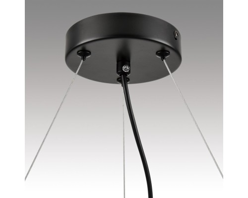 8232/6Y COMFI LN25 193 черный/прозрачный, металл/стекло Светильник подвесной LED GX70 6*10W 220V NATALINA