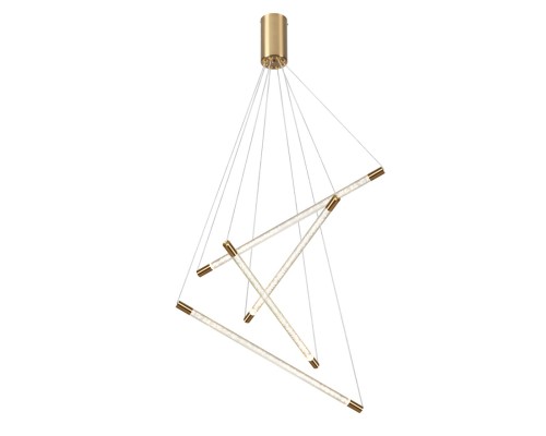 4369/40L HIGHTECH ODL23 107 полированное золото/акрил с пузырьками Подвесной св-к IP20 LED 30W 3000K 1050Лм SPARKY