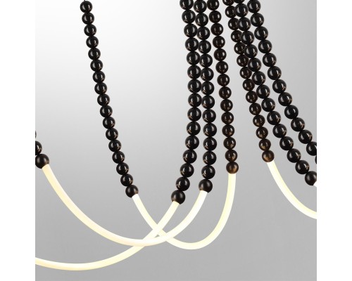 7149/70L HIGHTECH ODL26 221 светильник черный/акрилл/металл IP20 LED 70W 4300Лм 3500K 300° 220V MONELLA