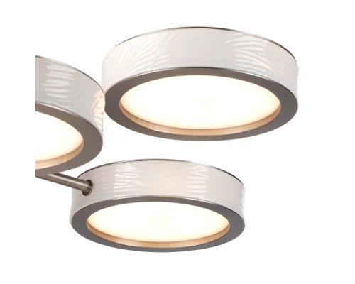 5451/99L L-VISION  ODL_EX26 белый/никель/металл/керамика/акрил Люстра LED 99W  2000К/3000K/4000K Rivera