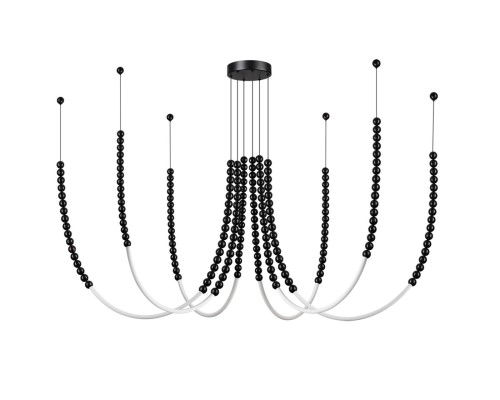 7149/70L HIGHTECH ODL26 221 светильник черный/акрилл/металл IP20 LED 70W 4300Лм 3500K 300° 220V MONELLA