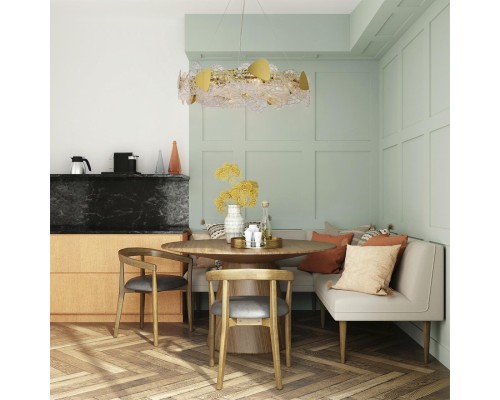 6582/8 NEOCLASSI LN24 золотой/прозрачный, золотой металл/стекло, металл Люстра подвесная E14 8*40W 220V QUEENY