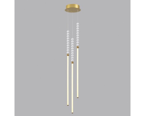 6639/33L HIGHTECH ODL24 161 металл/античная бронза/белые бусы из акрила Подвесной светильник IP 20 LED 33W 3500K 220V MONELLA