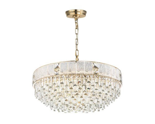 5070/21 HALL (В 2-Х КОРОБКАХ) ODL24 499 золото/прозрачный/матовый/металл/хрусталь/стекло Люстра E14 21*40W FIESTA