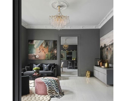 8243/8 CLASSI LN25 латунь металл/хрусталь Люстра подвесная E14 8*40W 220V KRISTINA