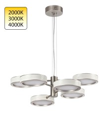 5451/99L L-VISION  ODL_EX26 белый/никель/металл/керамика/акрил Люстра LED 99W  2000К/3000K/4000K Rivera