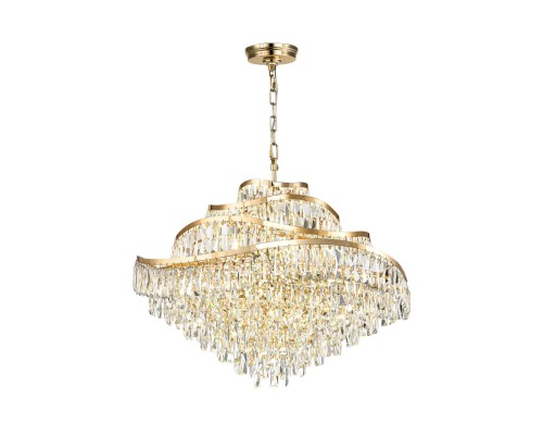 5073/25 HALL (В 2-Х КОРОБКАХ) ODL24 505 золото/прозрачный/металл/хрусталь Люстра E14 25*40W WAYTA