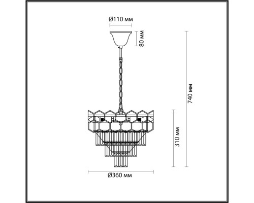 5231/6 CLASSI LN 000 золотой, коричневый Люстра E14 6*40W 220V KAZ.