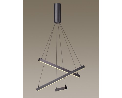 Подвесной светодиодный светильник Odeon Light 3860/39B Cometa черный LED 39 Вт 3000K
