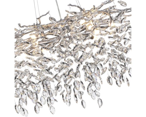 4970/12 HALL ODL24 523 матов.серебристый/алюмин./хрусталь Люстра G9 12*40W DELICA