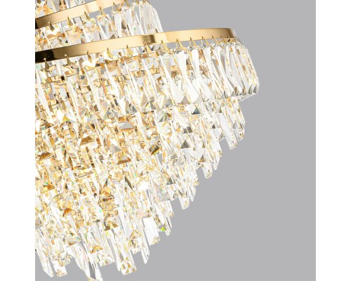 5073/14 HALL (В 2-Х КОРОБКАХ) ODL24 505 золото/прозрачный/металл/хрусталь Люстра E14 14*40W WAYTA