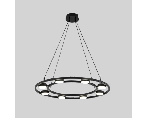 8340/8 MODERNI черный, металл Люстра подвесная LED GX53 8*7W 220V TORINA