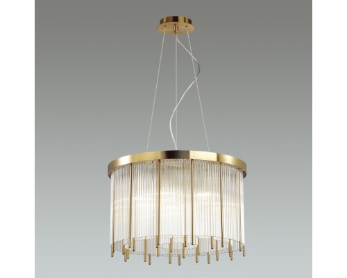 4788/7 HALL ODL21 323 золото/металл/стекло Люстра E14 7*40W YORK