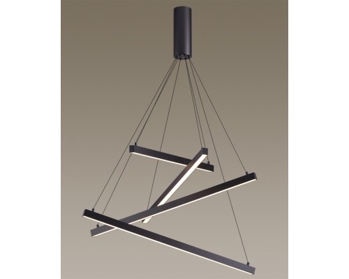 Подвесной светодиодный светильник Odeon Light 3860/48B Cometa черный LED 48 Вт 3000K