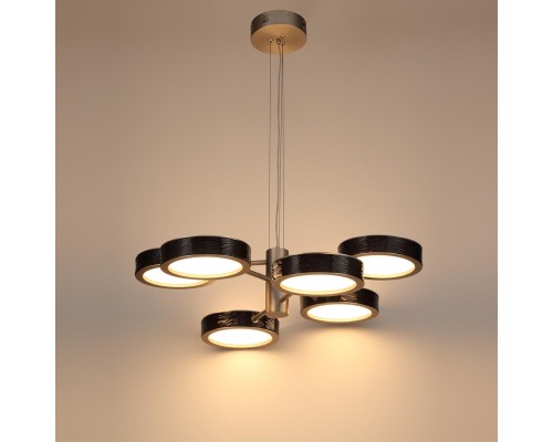 5451/99LB L-VISION  ODL_EX26 черный/никель/металл/керамика/акрил Люстра LED 99W  2000К/3000K/4000K Rivera