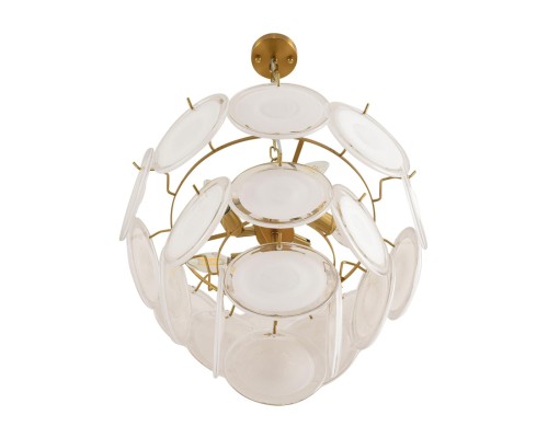 8320/5 MODERNI LN26 137 латунь/белый, металл/стекло Люстра E14 5*40W 220V CHIPSY