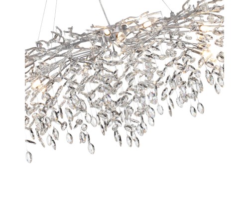 4970/16 HALL ODL24 523 матов.серебристый/алюмин./хрусталь Люстра G9 16*40W DELICA