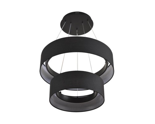 8373/55L LEDIO LN26 257 черный, металл/текстиль/силикон Люстра подвесная LED 55W 3000/4000/6000K 220V SAVA