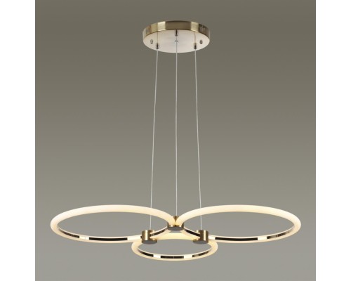 5297/80L LEDIO LN23 029 золотой Светильник подвесной LED 80W 3000-6000К 6232Лм 220V NOVA