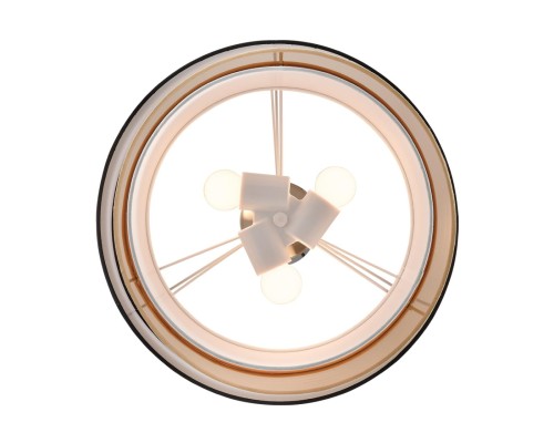 8041/3 MODERNI LN25 никель/черный/золото/белый, металл/текстиль Подвесной светильник Е27 3*60W 220V INDIRA