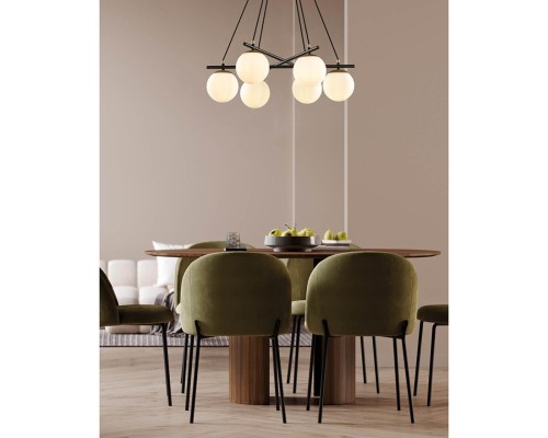 5212/6 MODERNI черный, золотой Люстра E27 6*60W 220V RANDI