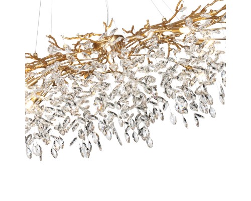 4969/16 HALL ODL24 521 античн.бронза/алюмин./хрусталь Люстра G9 16*40W DELICA