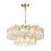 5069/22 HALL (В 2-Х КОРОБКАХ) ODL24 503 золото/прозрачный/металл/хрусталь Люстра E14 22*40W BULLON