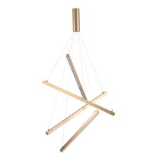 Подвесной светодиодный светильник Odeon Light 3860/48L Cometa золото LED 48 Вт 3000K