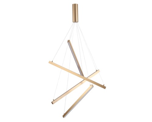 Подвесной светодиодный светильник Odeon Light 3860/48L Cometa золото LED 48 Вт 3000K