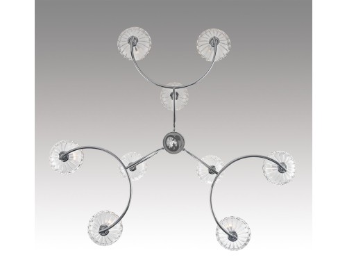 8155/9 CLASSI LN25 хром, металл/стекло Люстра подвесная Е14 9*40W 220V LOLINA