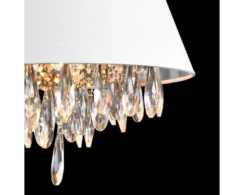 8374/3 CLASSI LN26 118 латунь/белый/прозрачный, металл/текстиль/хрусталь Люстра подвесная E27 3*60W 220V MITRIM