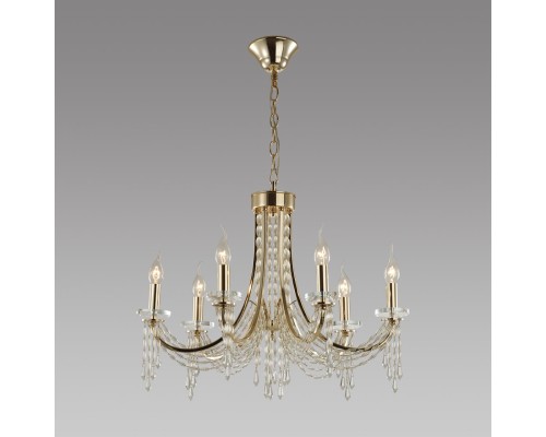 5063/6 CLASSIC ODL24 537 золото/прозрачный/металл/хрусталь Люстра E14 6*40W CAPEL