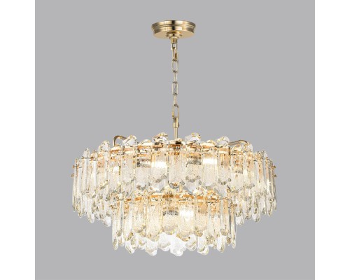 5069/22 HALL (В 2-Х КОРОБКАХ) ODL24 503 золото/прозрачный/металл/хрусталь Люстра E14 22*40W BULLON