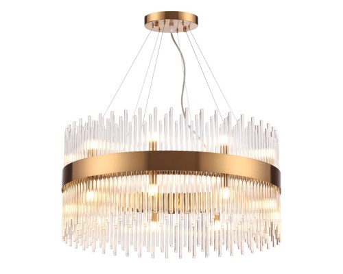 Подвесная люстра Odeon Light 4722/18 Focco бронзовый/стекло/прозрачный G9 18*40 Вт
