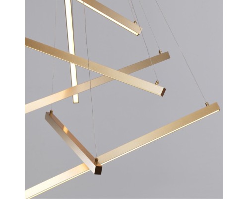 Подвесной светодиодный светильник Odeon Light 3860/48L Cometa золото LED 48 Вт 3000K
