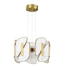 6638/45L L-VISION ODL_EX24 13 металл/золотой/искусственный мрамор/акрил Подвесной светильник IP20 LED 45W 3000K 220V CHIARA