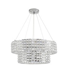 8378/5 NEOCLASSI LN хром/прозрачный, металл/хрусталь Люстра подвесная E27 5*60W 220V NARINA