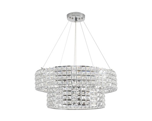 8378/5 NEOCLASSI LN хром/прозрачный, металл/хрусталь Люстра подвесная E27 5*60W 220V NARINA