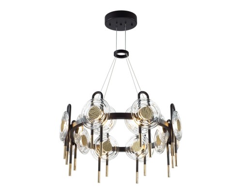 5407/92L MODERN ODL25 черный/золото/металл/стекло Люстра LED 92W 3000K 8990Лм MAGNET