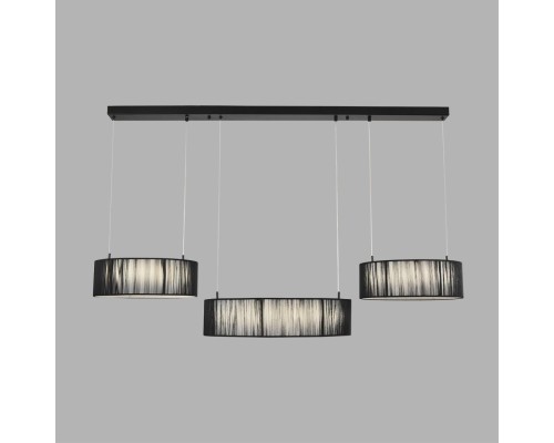 8371/70L LEDIO LN26 258 черный, металл/текстиль/силикон Люстра подвесная LED 70W 3000/4000/6000K 220V KAVA