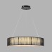 8371/40L LEDIO LN26 258 черный, металл/текстиль/силикон Люстра подвесная LED 40W 3000/4000/6000K 220V KAVA