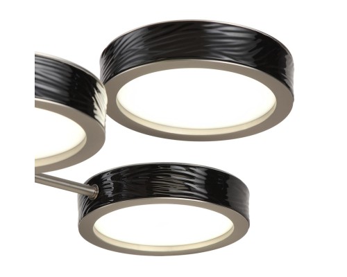 5451/99LB L-VISION  ODL_EX26 черный/никель/металл/керамика/акрил Люстра LED 99W  2000К/3000K/4000K Rivera