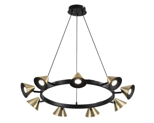 8233/9 COMFI LN25 209 черный/золото, металл Подвесной светильник GU10 LED 9*7W 220V LAMINA