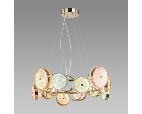 5412/95L L-VISION ODL_EX24 49 золотой/разноцветный/металл/стекло Люстра LED 95W 4000K 6400lm CARAMELLA