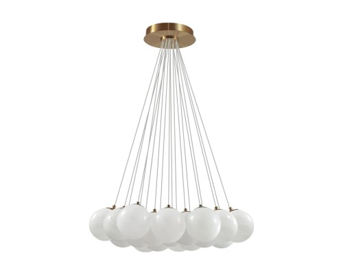 7109/19 MIDCENT ODL26 517 светильник металл/стекло/бронза/белый E14 19*5W 220-240V MAGIA