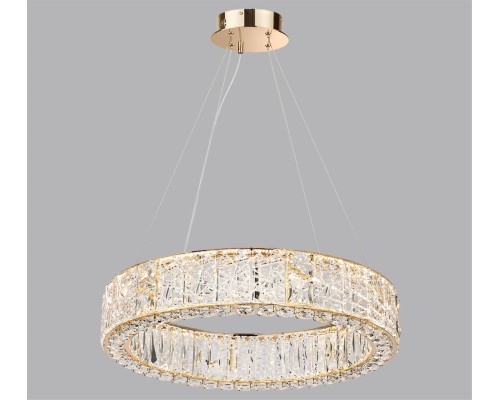 5071/70L HALL ODL24 493 золото/прозрачный/металл/хрусталь/стекло Люстра LED 70W 3700K VERSION