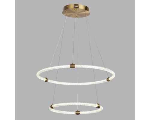 8010/50L LEDIO LN25 золото/прозрачный металл/акрилл Подвесной светильник LED 50W 220V 4000K TWINKLE